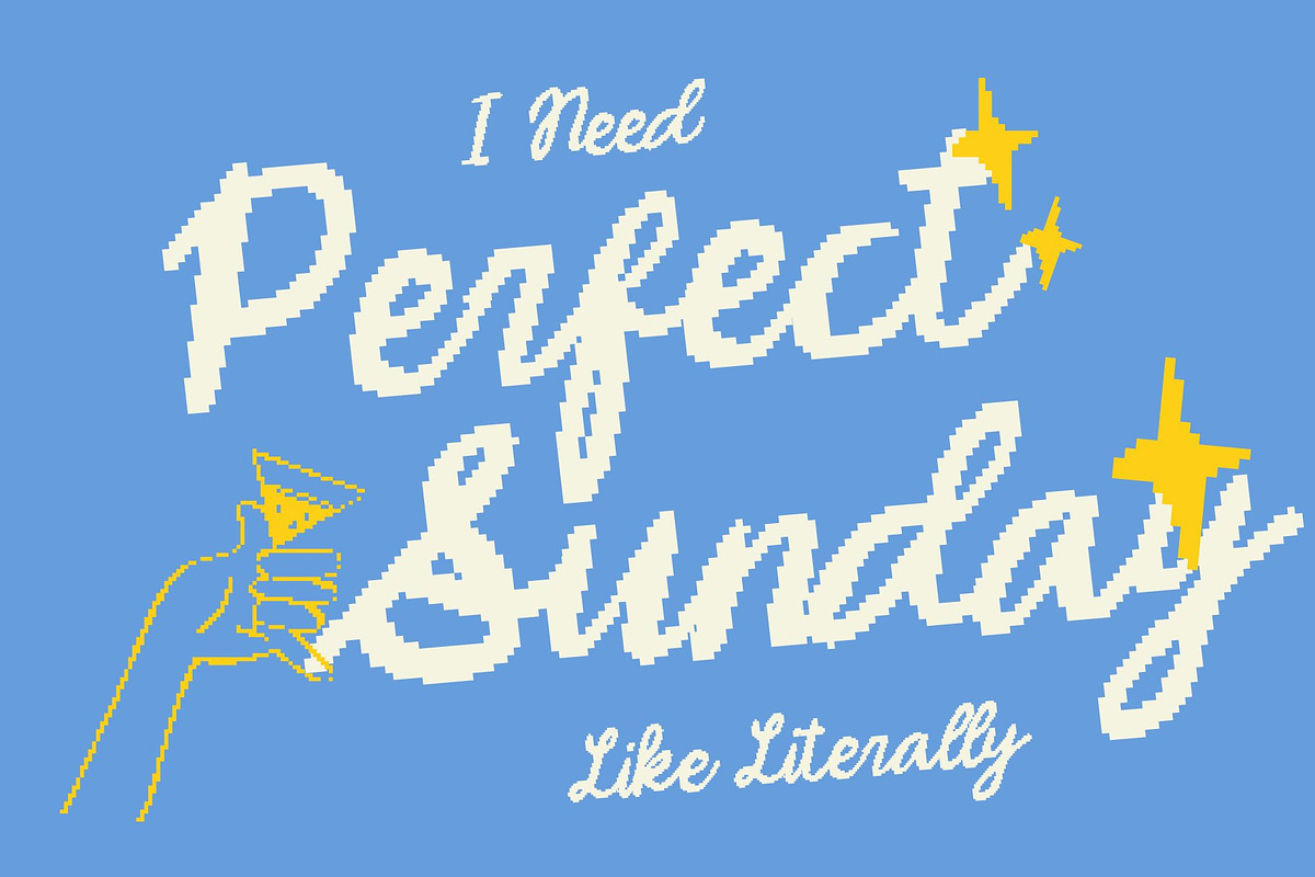 CS Danica Pixel, a Script Font by Craft Supply Co. (Photo 2 of 8)