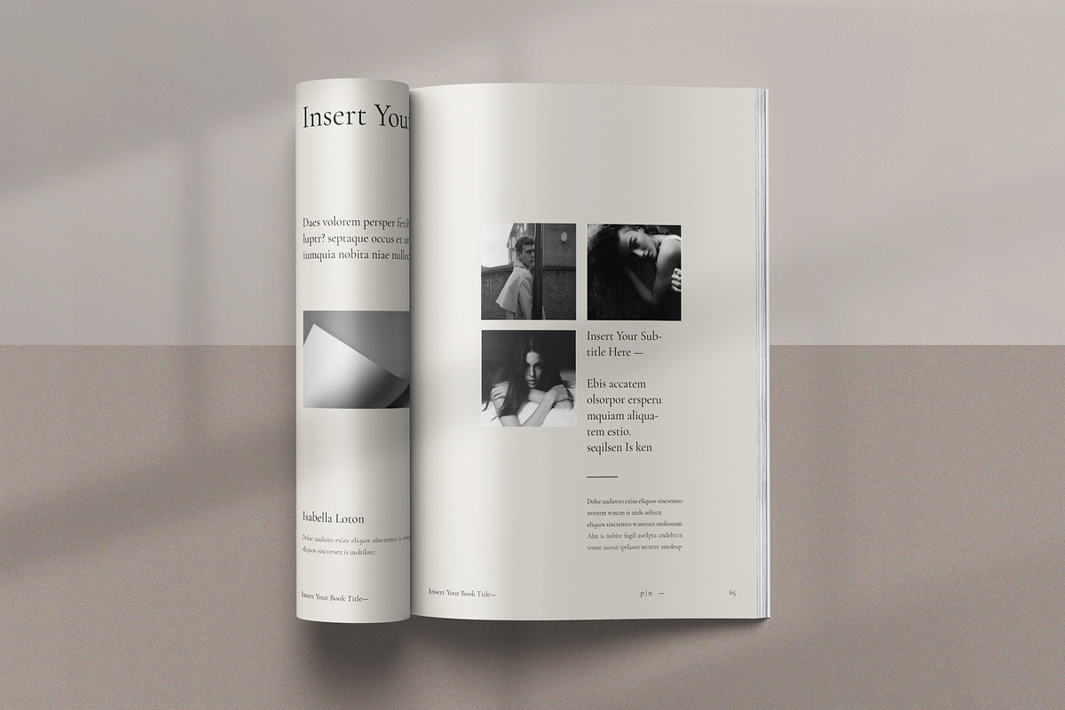 Book Layout & Magazine Template, a Brochure Template by Olion Lora (Photo 22 of 24)