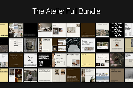 The Atelier Full Bundle, a Social Media Template by By Arkadë
