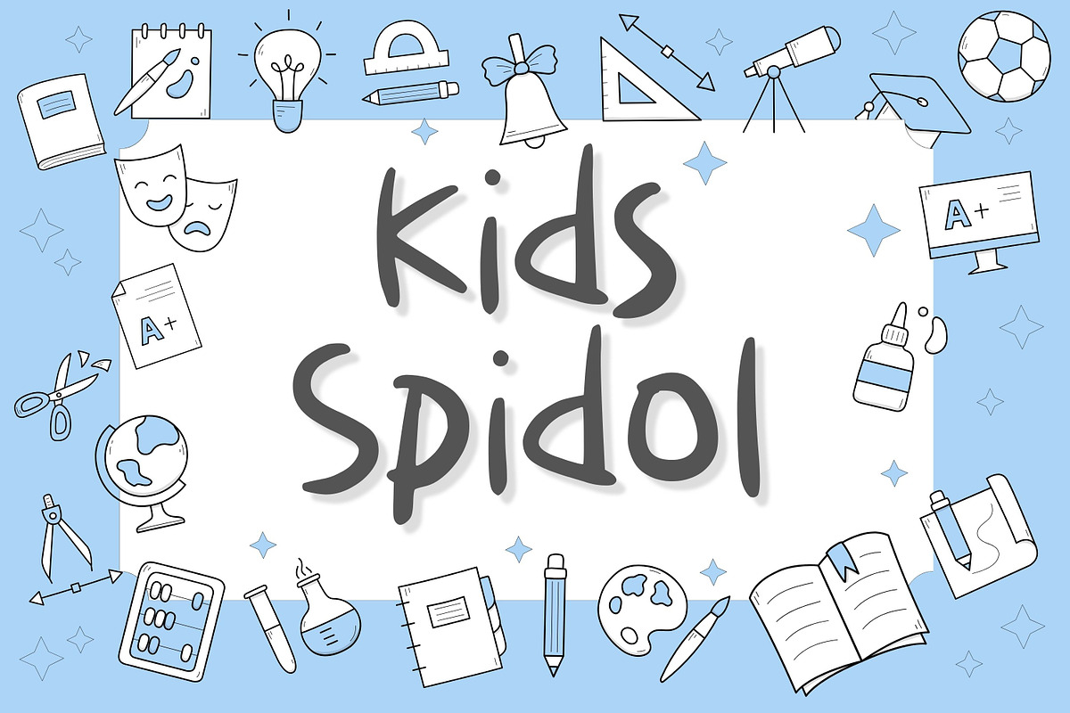 Kids Spidol, a Handwritten Font by Aisyah (Photo 1 of 5)