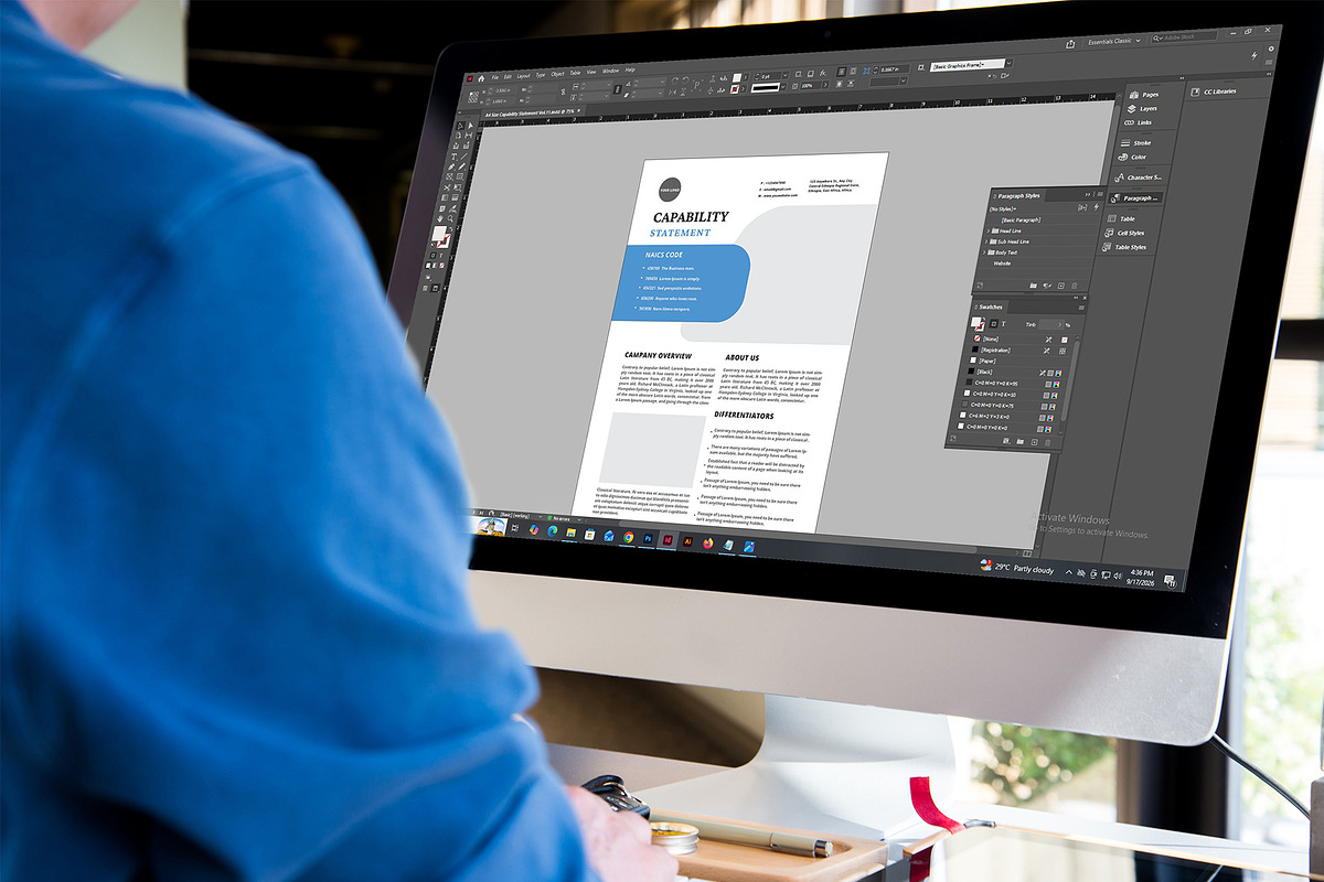 Capability Statement Templates, a Stationery Template by Design Zone (Photo 6 of 7)
