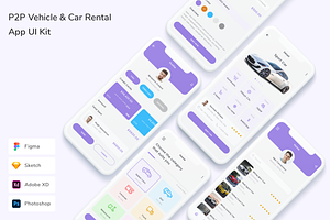 P2P Vehicle & Car Rental App UI Kit