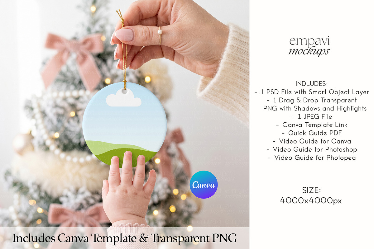 Ornament Mockup, a Household Mockup by EmpaviMockups (Photo 3 of 7)