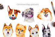 Christmas dogs, an Animal Illustration by Funnystore (Thumbnail 2 of 10)