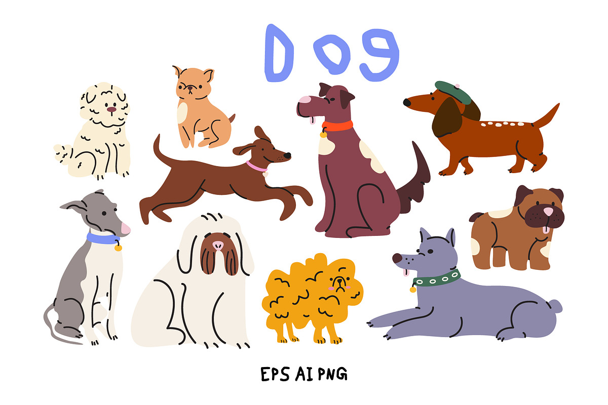 Domestic Pets Vector Illustrations, an Animal Illustration by Luamor (Photo 2 of 10)