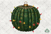 Christmas Book Christmas Ornament, an Illustration by Craft Nest (Thumbnail 1 of 6)