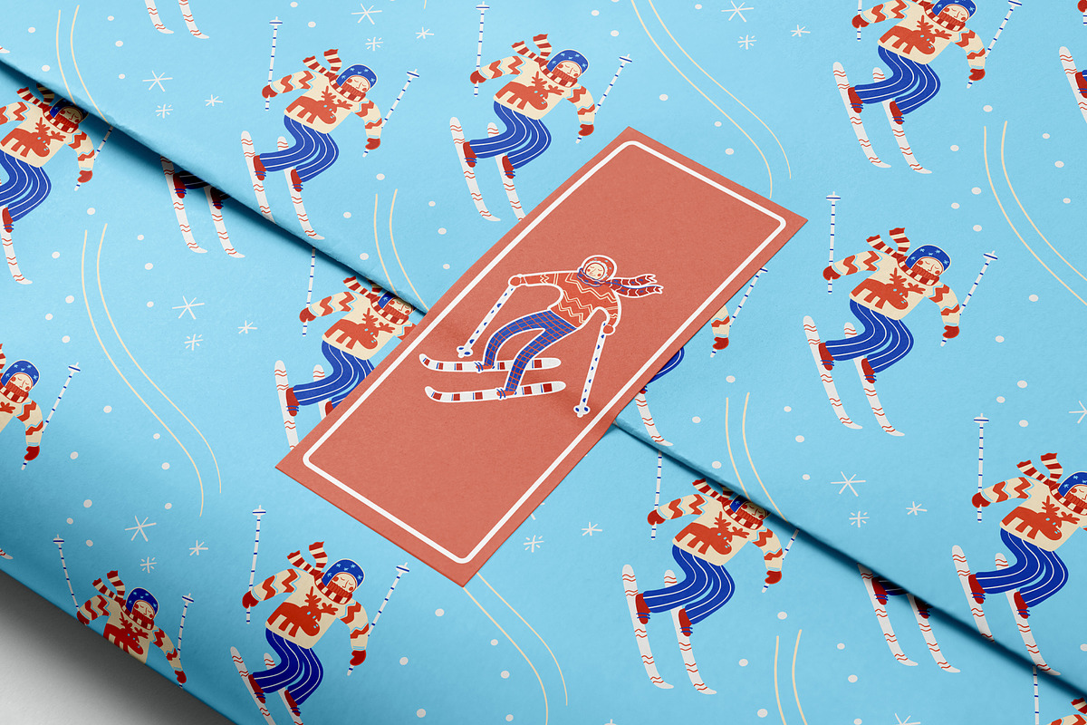 Vintage Winter Skiers, a Sport Illustration by Carpet Tapete Pretzel (Photo 5 of 10)