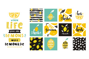 Hand Drawn Lemonade Prints