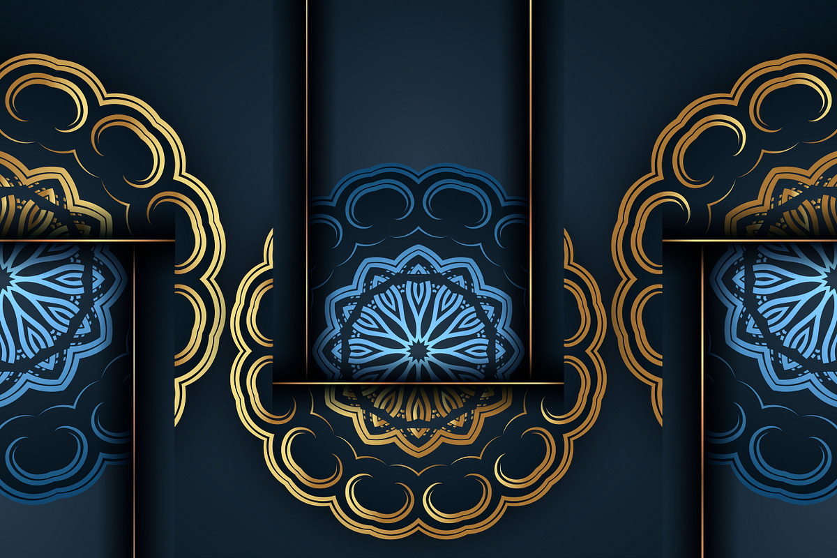 Mandala Oriental Floral art Bundle, a Background Graphic by NJ Himel (Photo 6 of 97)