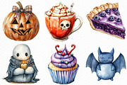 Watercolor Creepy and Cozy Halloween, an Illustration by Craft Nest (Thumbnail 4 of 6)