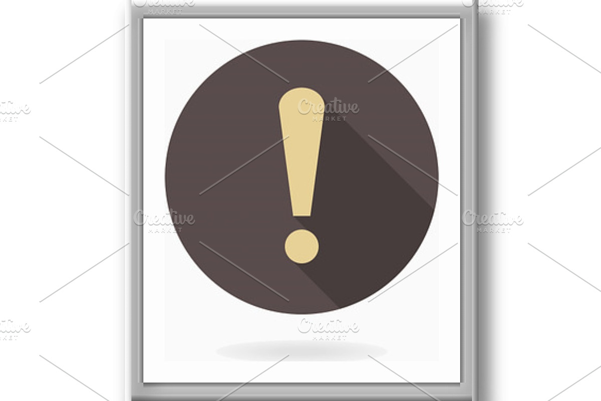 Fine Exclamation Icon, a Texture Graphic by FineArtStudio (Photo 3 of 3)