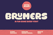Brumers Font, a Sans Serif Font by trustha (Thumbnail 1 of 14)
