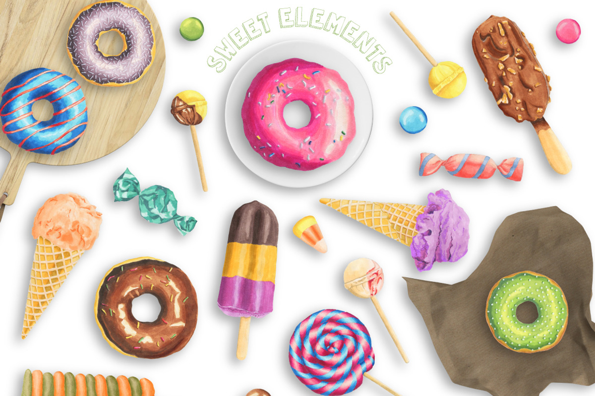 Sweet Marker Collection, a Decorative Illustration by Julia Dreams (Photo 2 of 6)
