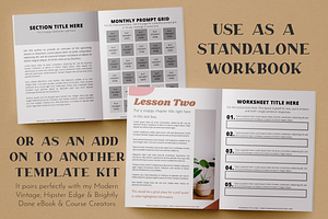 Canva Workbook Template Bundle