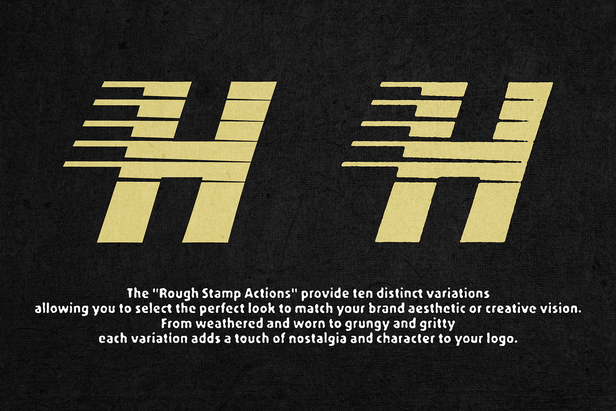 Rought Stamp Actions, an Action Add-On by B/B STUDIO (Photo 2 of 6)
