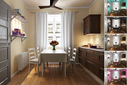 Kitchen Curtain Mock-up, a Household Mockup by IsometricWorld (Thumbnail 5 of 9)
