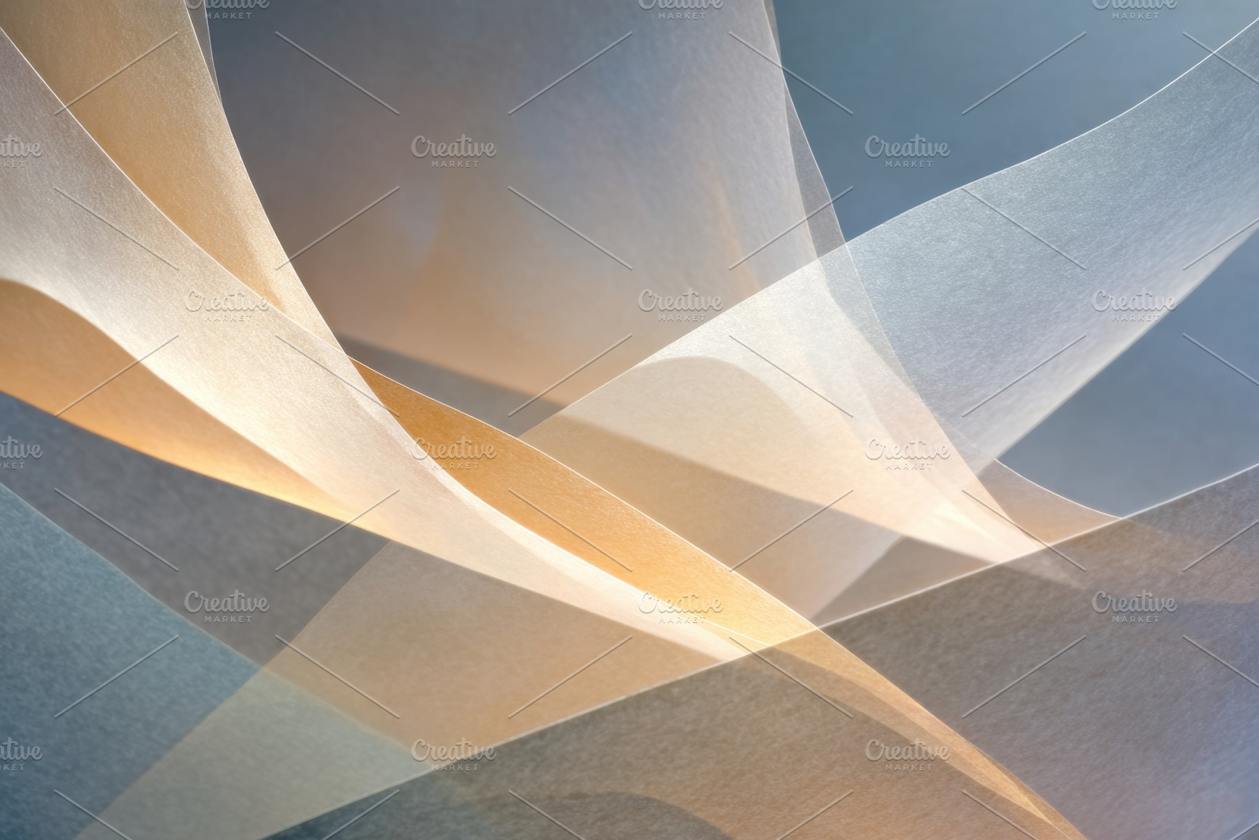 Abstract flowing curves with light reflections, an Abstract Photo by AlyaAnd
