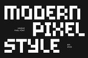 Micro - Pixelate Modern Font, a Sans Serif Font by Hamz Studio (Thumbnail 4 of 16)