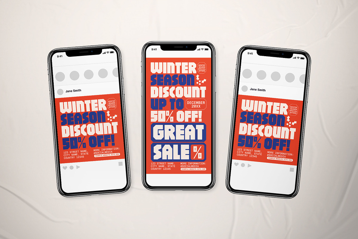 Winter Season Sale Flyer Set, a Flyer Template by The Good Store (Photo 2 of 2)