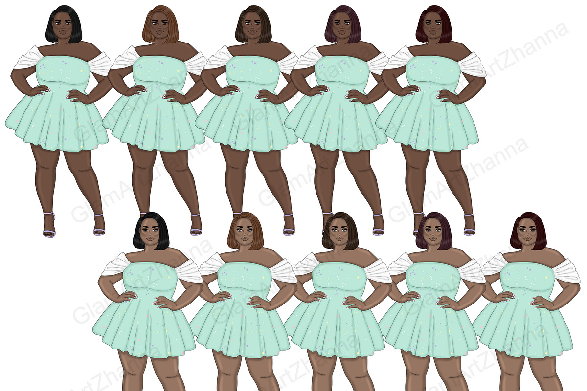 Easter Bright Girls PNG Clipart, a Person Illustration by GlamArtZhanna (Photo 2 of 5)