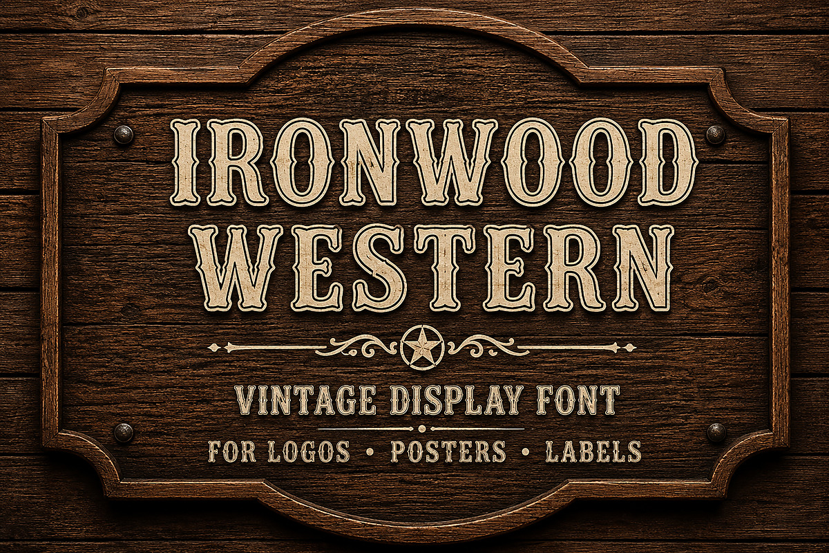 Ironwood Western, a Serif Font by Wow Magic (Photo 2 of 5)