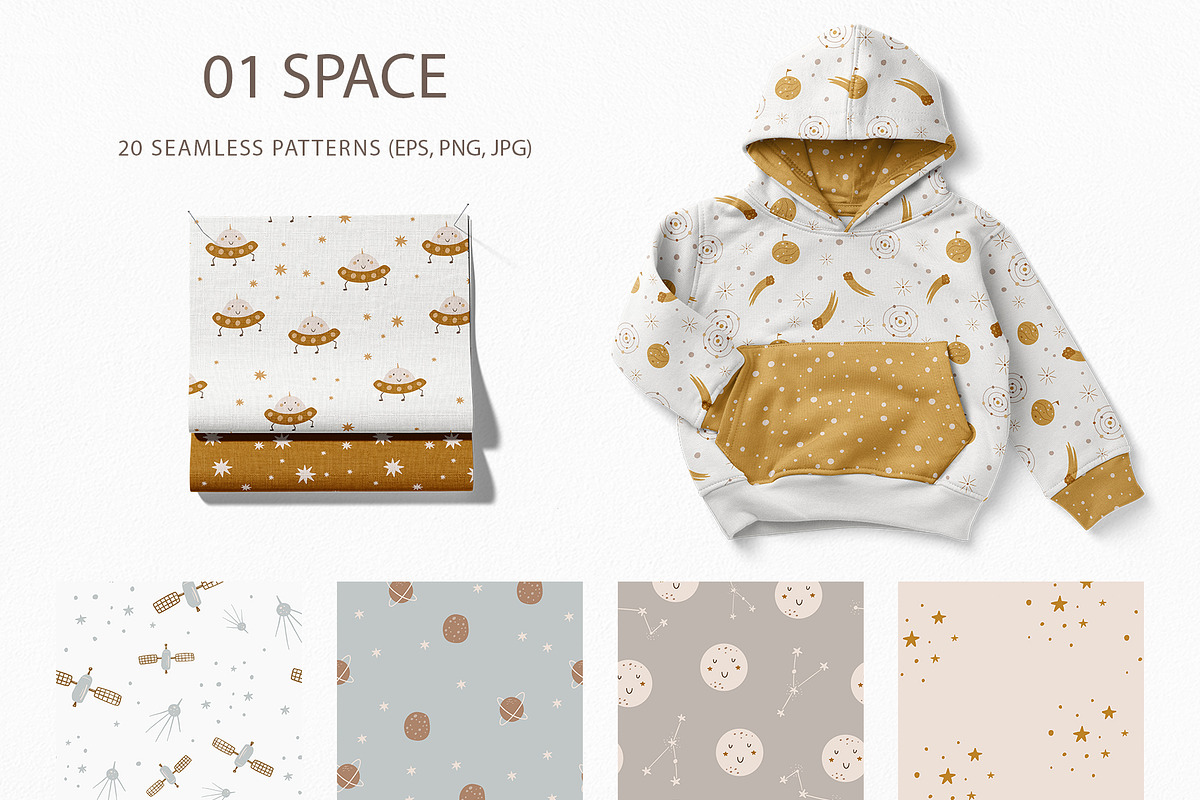 Baby seamless patterns bundle, a Pattern Graphic by polikarpovaart (Photo 2 of 11)
