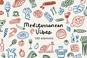 Mediterranean Vibes Clipart, an Object Illustration by Teresa Art Store (Thumbnail 1 of 8)