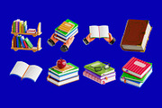 Book 3D Icon Set, an Object 3D Model by Eklip Studio (Thumbnail 3 of 3)