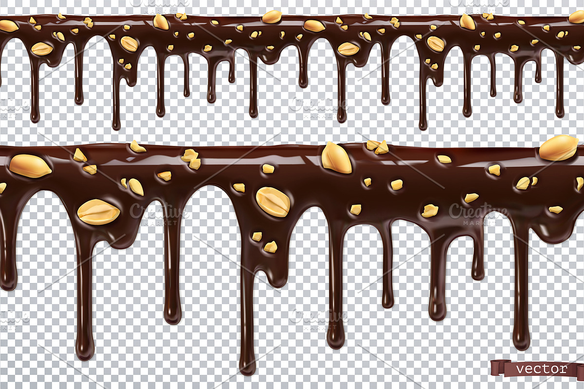 Chocolate cookies with peanuts, set, a Decorative Illustration by Allevinatis Studio (Photo 2 of 8)