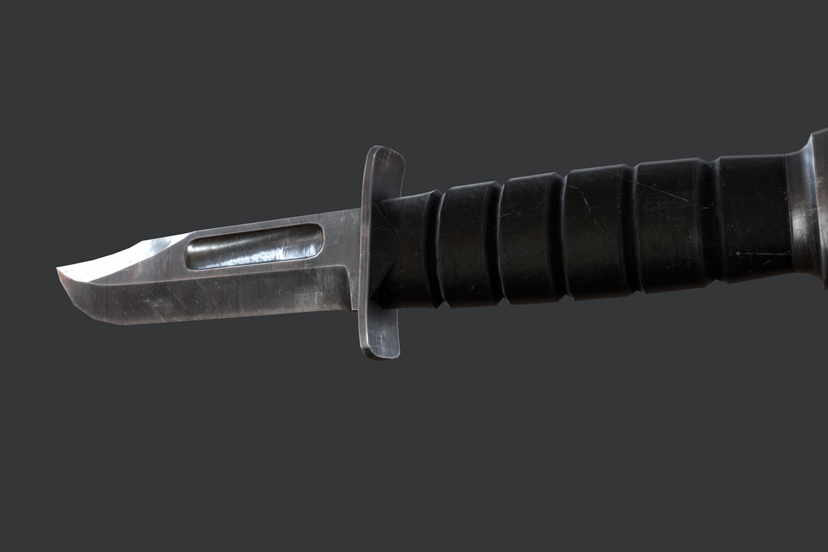 KABAR Combat Knife, an Object 3D Model by GamePoly (Photo 3 of 8)
