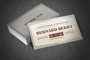 Retro Business Card Template 03