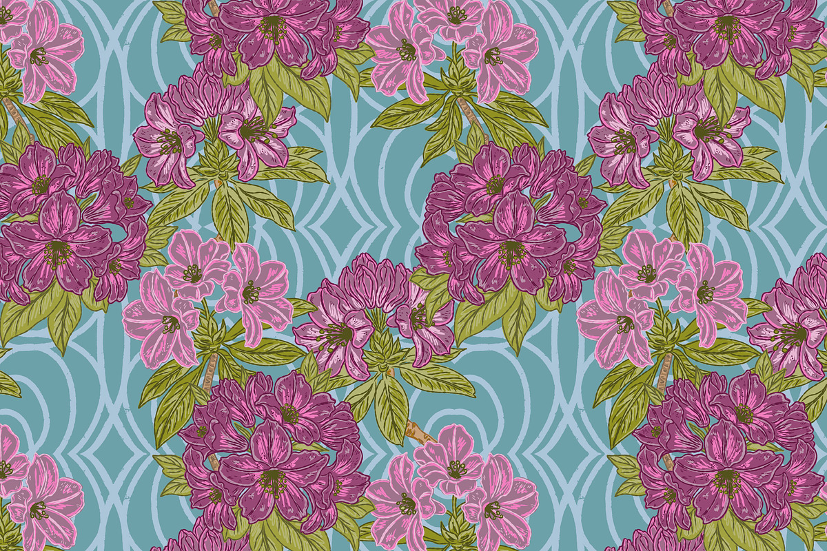 Vintage Maximalist Floral Retro, a Pattern Graphic by NayaChu (Photo 4 of 9)