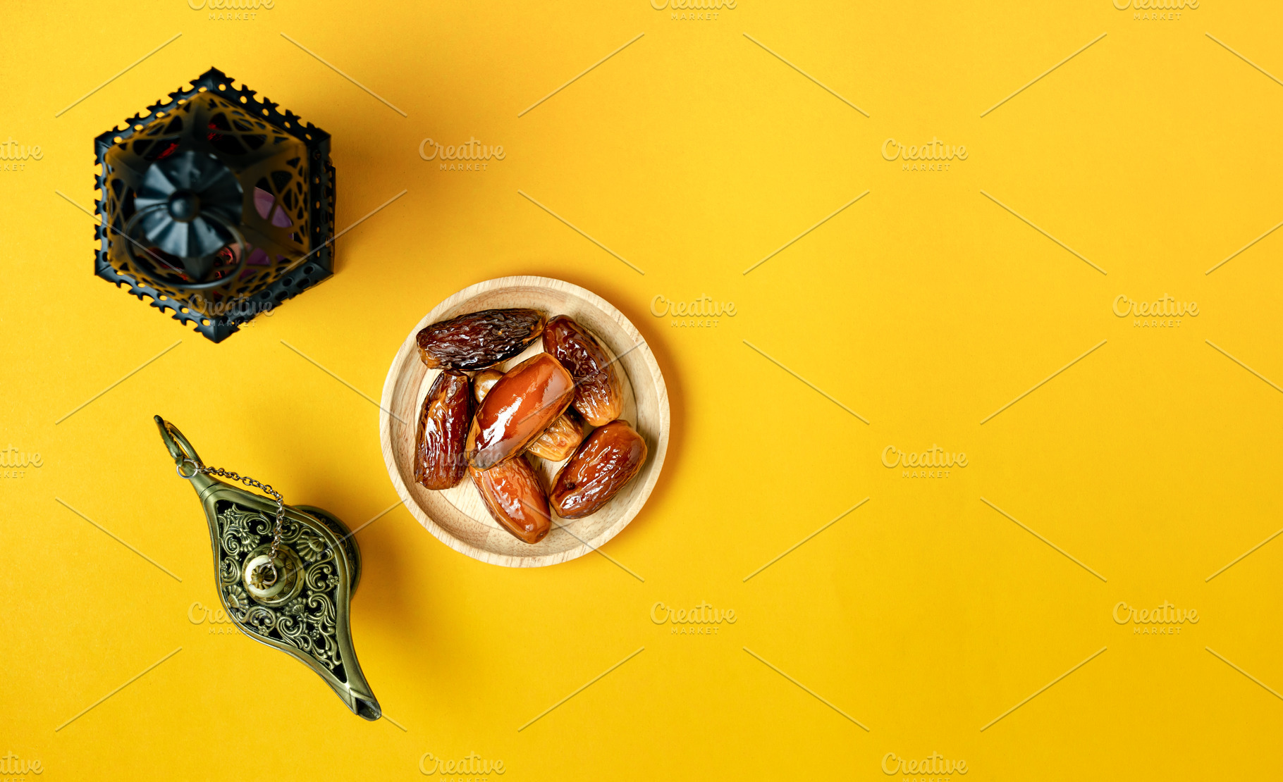 Top view ramadan kareem background stock photo containing arab and arabesque, a Holiday Photo by OSABEE TOP VIEW