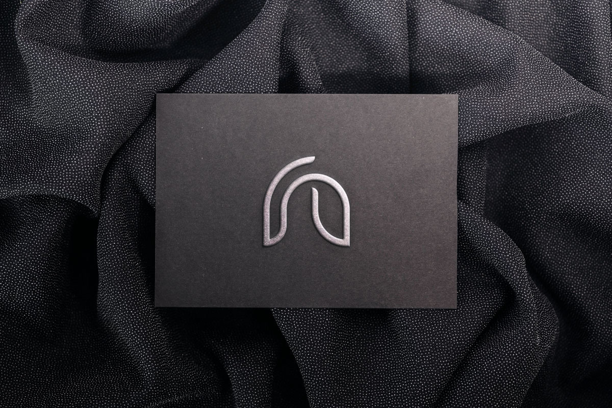 Modern Organic Line N Letter Logo