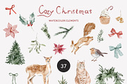 Cozy Christmas Watercolor Set, an Object Graphic by Watercolor_Ma (Thumbnail 2 of 8)