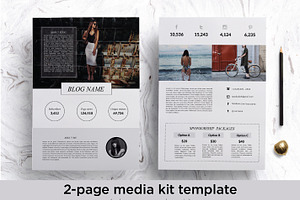 2 page media kit template