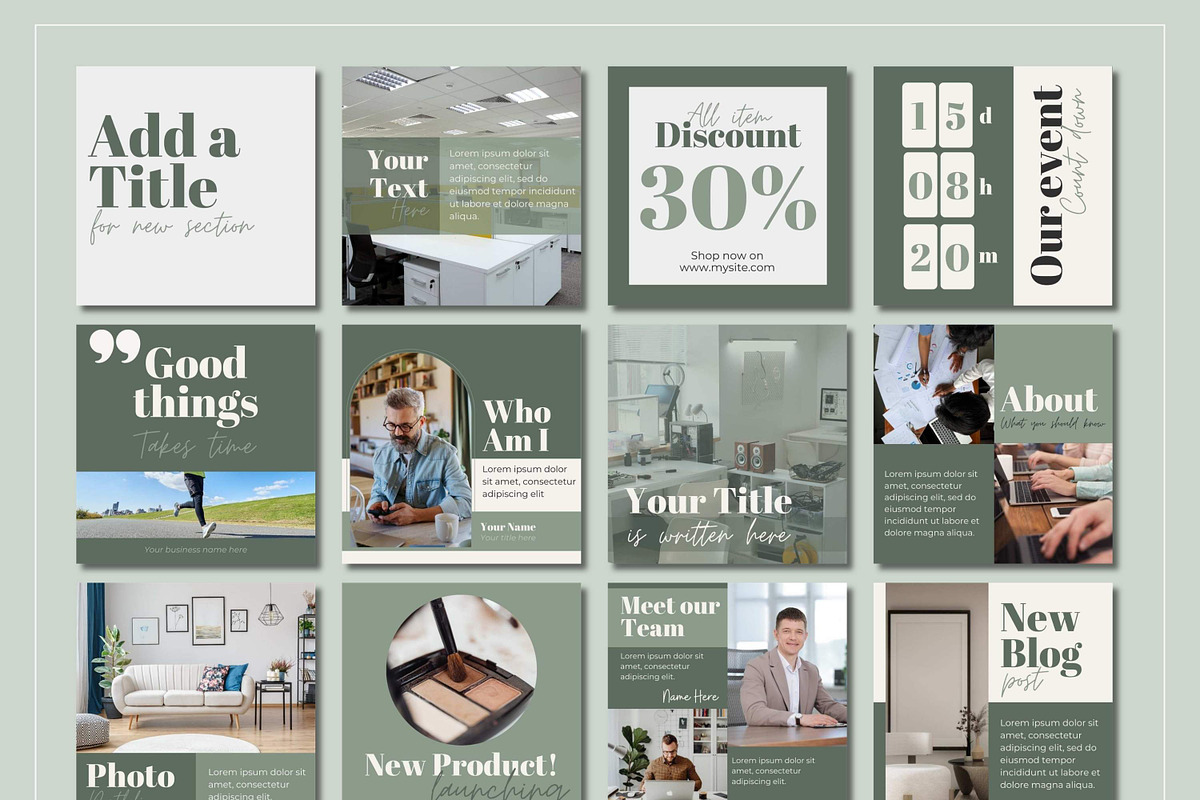Pastel Green Instagram Template, a Social Media Template by Everyday Perfection (Photo 6 of 8)