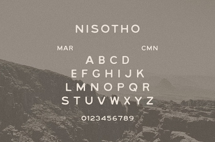 NISOTHO Font, a Font by TONA Fonts