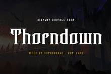 Thorndown - Vintage Display Font