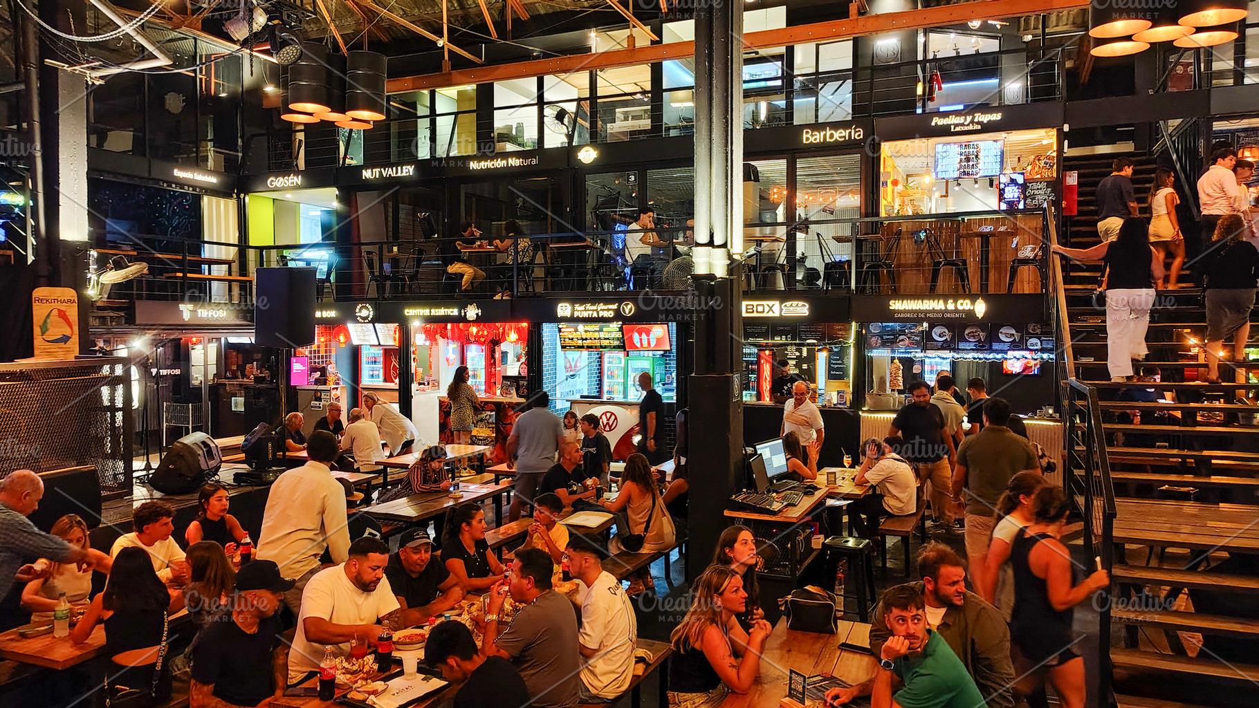 Crowded at urban fair building, punta del este city, uruguay, a Sports & Recreation Photo by DanFLCreativo