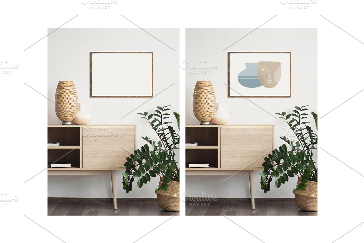 Artwork Frame Mockup Photo Bundle, a Poster Template by Octopus_Vibes (Photo 3 of 16)
