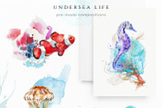 Undersea Life Watercolor, an Animal Illustration by Kolorata Art (Thumbnail 8 of 14)