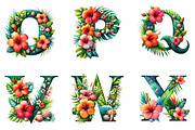 Summer Alphabet Clipart Bundle, an Illustration by DreamArtGraphic (Thumbnail 4 of 4)