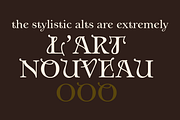 Anges - stylistic Art Nouveau font, a Serif Font by TypeFaith Fonts (Thumbnail 11 of 13)