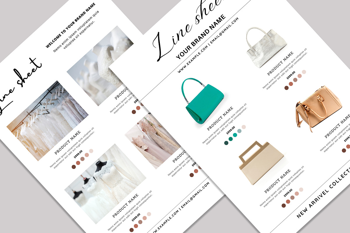 Line Sheet/Catalog, a Stationery Template by Design Zone