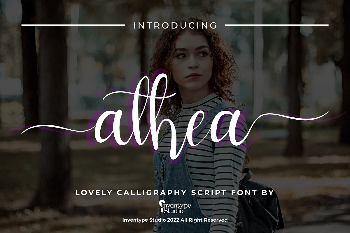 Athea - Lovely Wedding Script, a Script Font by Inventype Studio (Photo 1 of 10)