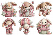 Whimsical Easter Bunny Clipart, an Illustration by Daily.Designs (Thumbnail 5 of 8)