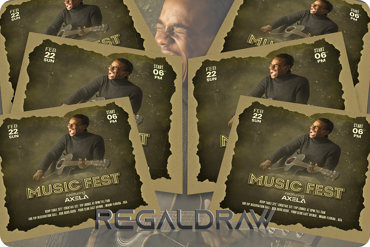 Music Festival Flyer, a Flyer Template by regalDRAW (Photo 3 of 4)