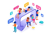 Online chat dating friendship, a Person Illustration by TAlex (Thumbnail 6 of 16)