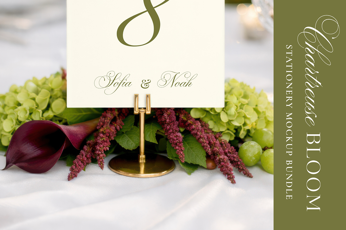 Chartreuse Stationery Mockup Set, an Advertising Mockup by Serenefeeling (Photo 10 of 13)